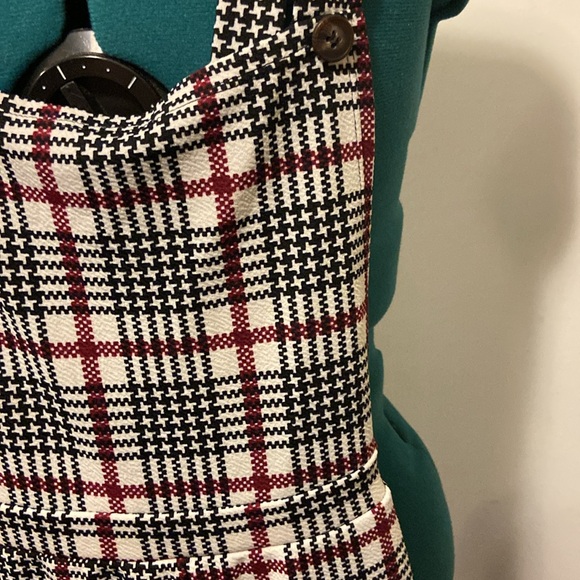 Checkered polyester bibs wide legged JR’s Med by Heart and Arrow - Picture 6 of 7